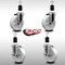 Service Caster 5'' SS Nylon Wheel Swivel 1-1/2'' Expanding Stem Caster Set 2 Brakes, 4PK SCC-SSEX20S514-NYS-2-TLB-2-112 - alternate 2